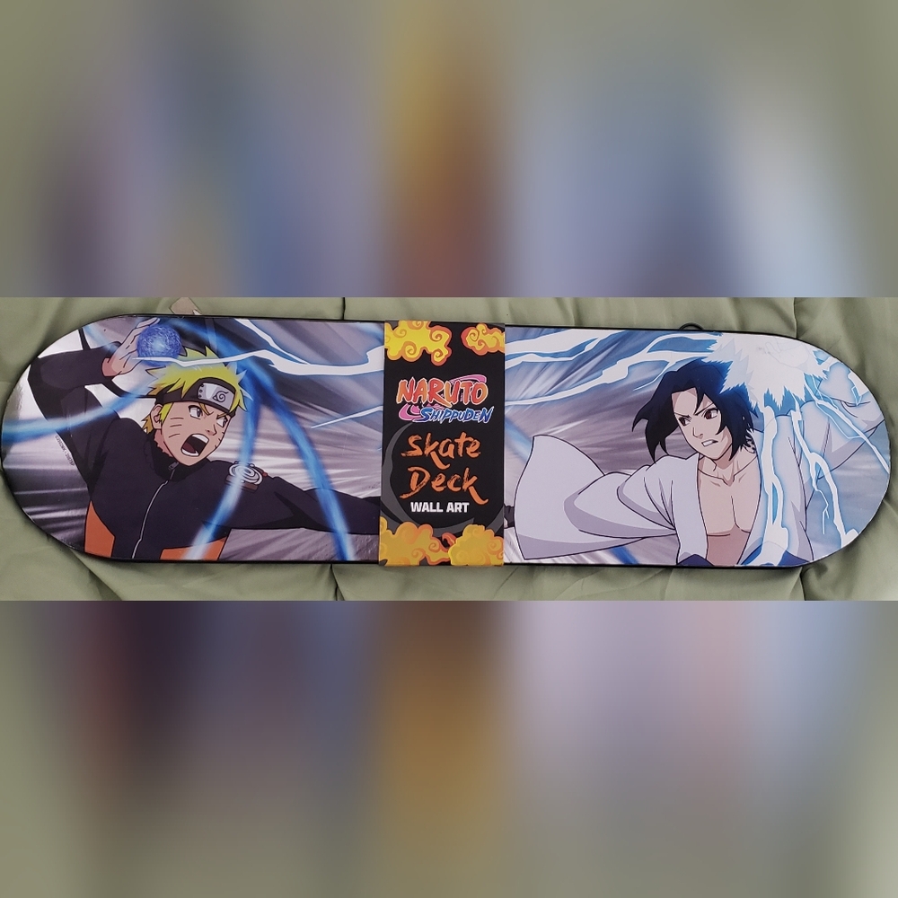  Sasuke/Naruto Shippuden SkateDeck Anime Wall Art-New